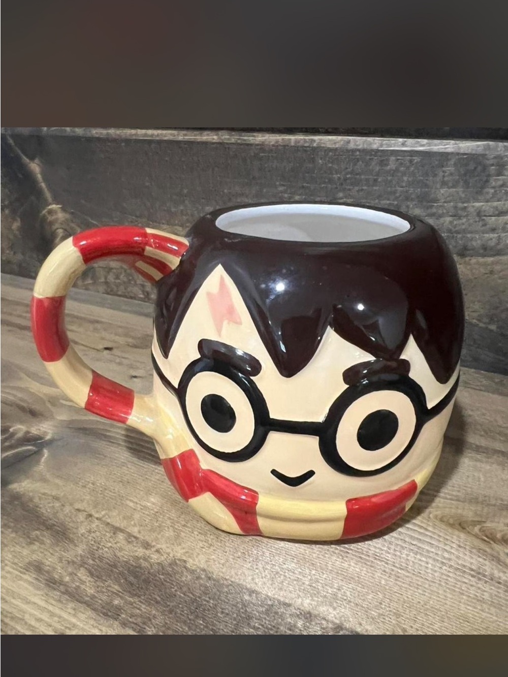 Harry Potter Novelty Character Ceramic Mug - Brown and Red